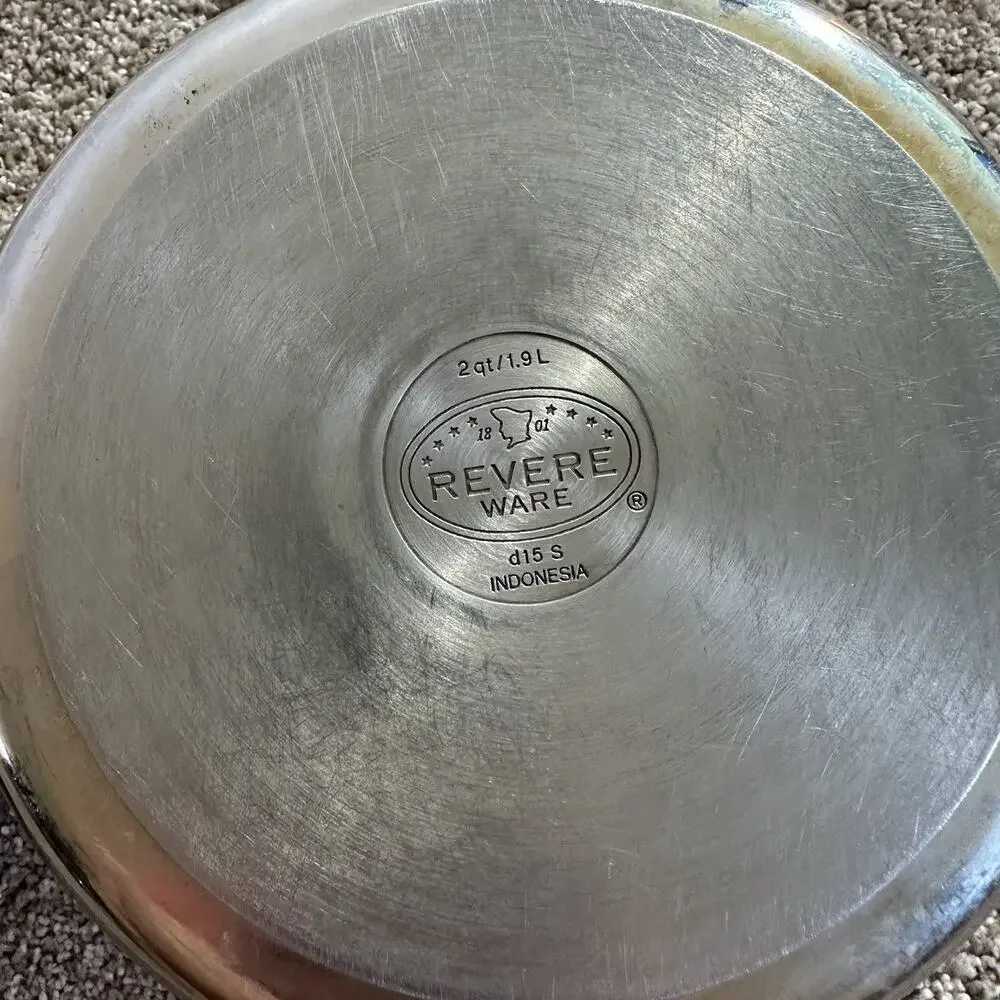 Revere Ware 2Qt 1.9P Sauce Pan With D15 S Stainless Steel Indonesia
